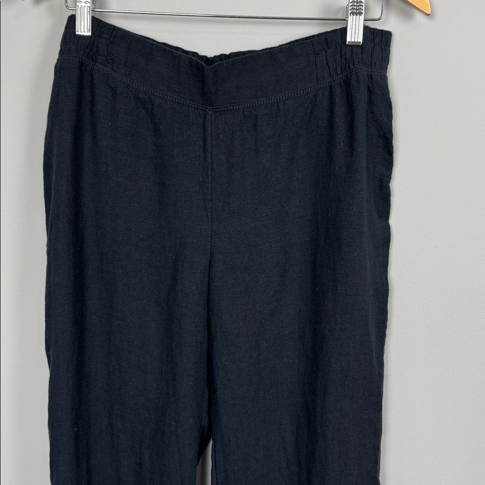 Lilly Pulitzer Deri Linen Palazzo Pant. Onyx. Size Medium. - Picture 2 of 13
